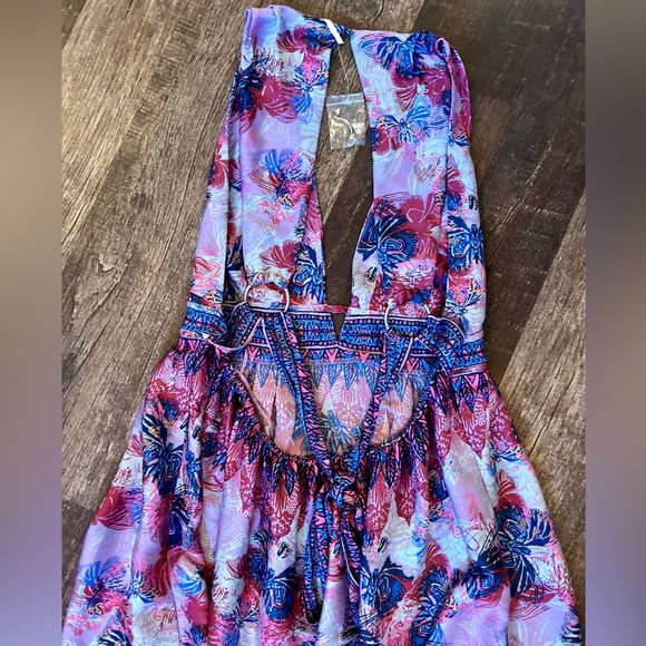 2🌎’s/$66~Free People Butterfly Daydreaming Fit & Flare Mini Dress NWT~Medium - Picture 4 of 14